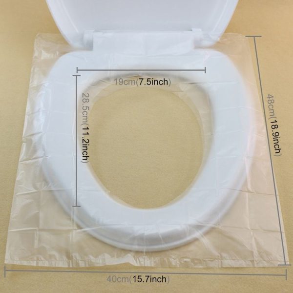 50 PCS Travel Disposable Toilet Seat Cover Mat Toilet Paper Pad - Image 4