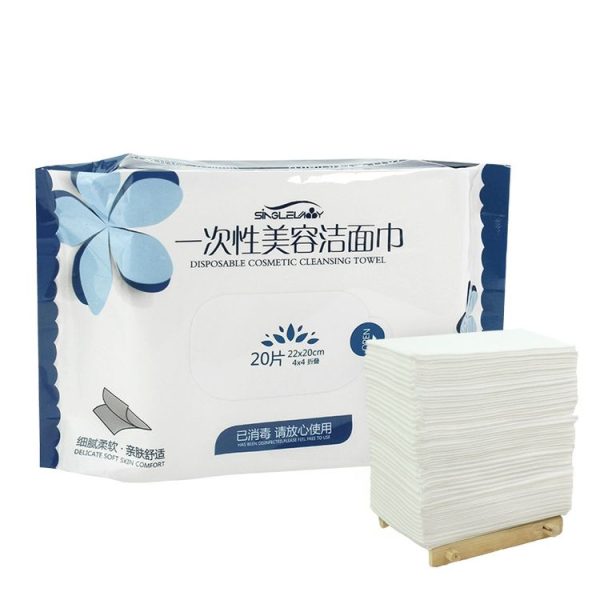 20 PCS Portable Multi-purpose Cotton Disposable Face Towel Wet And Dry Dual-use Cleansing Towel Soft Towel for Travel - Image 2