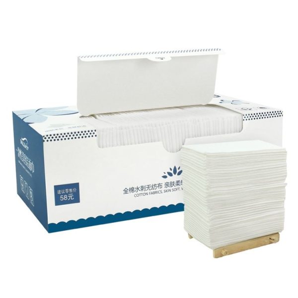 60 PCS Portable Multi-purpose Cotton Disposable Face Towel Wet And Dry Dual-use Cleansing Towel Soft Towel for Travel - Image 2