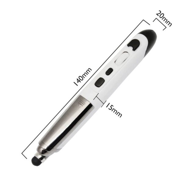 PR-08 2.4G Innovative Pen-style Handheld Wireless Smart Mouse, Effective Distance: 10m (White) - Image 4