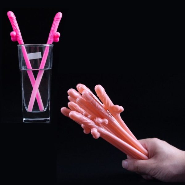 10 PCS Dicky Sipping Straw, Length: about 19cm (Black) - Image 8