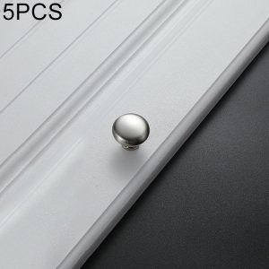 5 PCS 4203 Brushed Single Hole Solid Zinc Alloy Round Handle for Cabinet Wardrobe Drawer Door