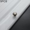 5 PCS 4203 Matte Cyan Single Hole Solid Zinc Alloy Round Handle for Cabinet Wardrobe Drawer Door