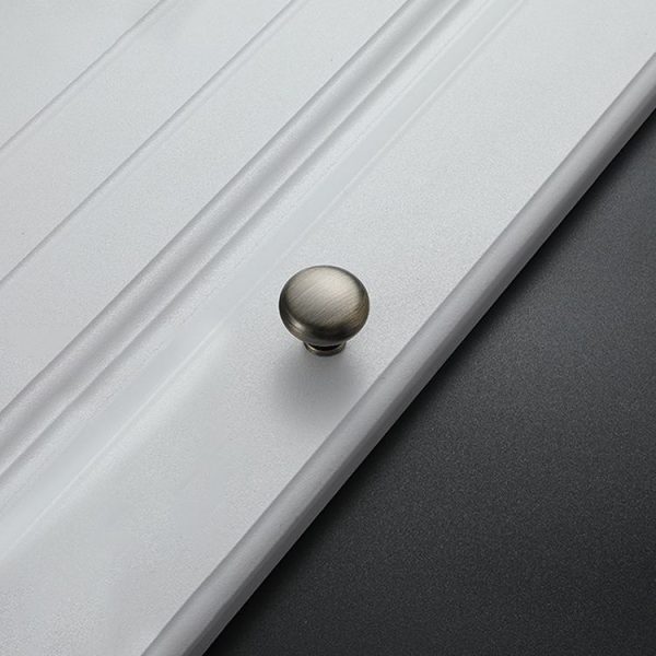 5 PCS 4203 Matte Cyan Single Hole Solid Zinc Alloy Round Handle for Cabinet Wardrobe Drawer Door - Image 2