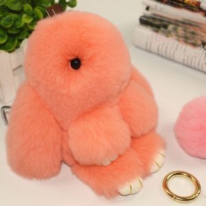Lovely Dead Rex Rabbit Doll Pendant for Bag / Key Chains / Car, Size: 15.0 x 14.0 x 8.0cm (Orange)