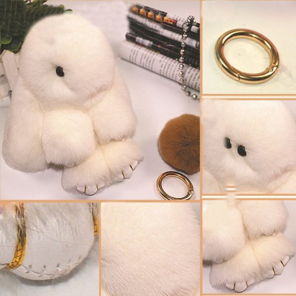 Lovely Dead Rex Rabbit Doll Pendant for Bag / Key Chains / Car, Size: 15.0 x 14.0 x 8.0cm (Orange) - Image 4