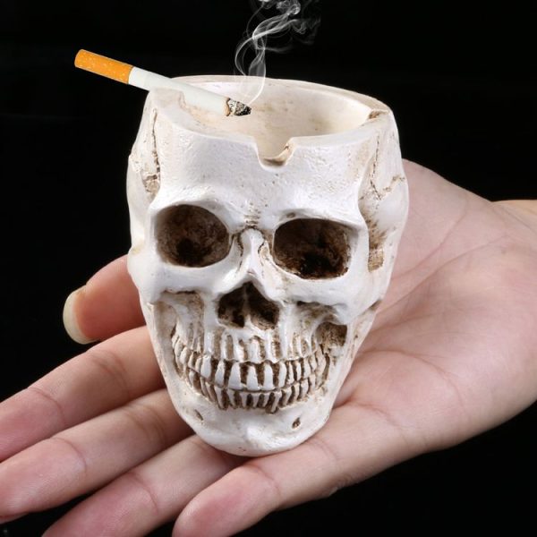Halloween Utensils Resin Skull Ashtray Personality Home Decoration - Image 5