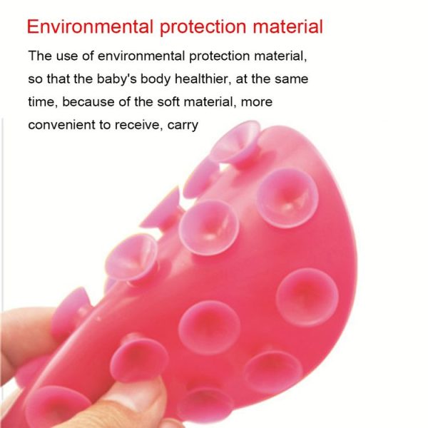 3pcs Baby Double-sided TPR Anti-skid Pad Strong Suction Placemat, Size: 10.5*10.5*1.3cm Random Color Delivery - Image 3