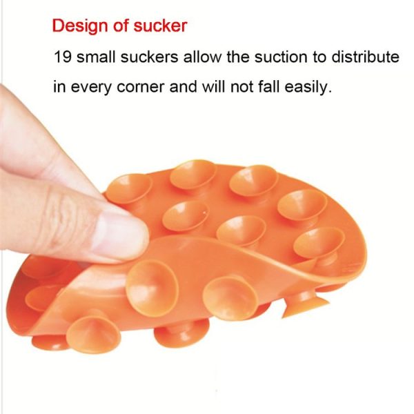3pcs Baby Double-sided TPR Anti-skid Pad Strong Suction Placemat, Size: 10.5*10.5*1.3cm Random Color Delivery - Image 4