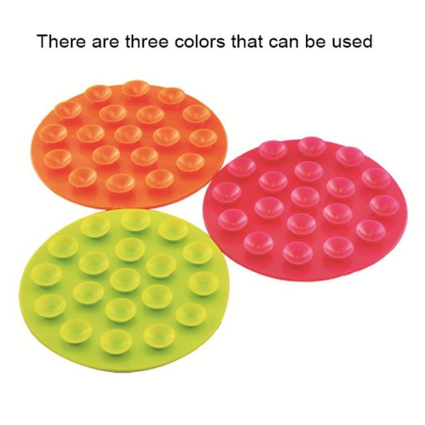3pcs Baby Double-sided TPR Anti-skid Pad Strong Suction Placemat, Size: 10.5*10.5*1.3cm Random Color Delivery - Image 5