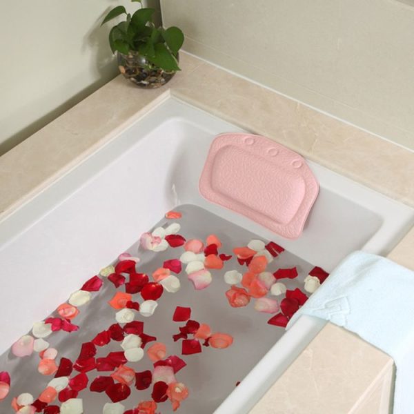 Bathroom Supplies Bathtub Pillow Bath Bathtub Headrest Suction Cup Waterproof Bath Pillows, Random Color Delivery, Size: 31*21cm - Image 6