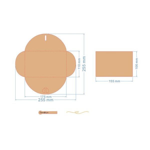 5 PCS Festival Creative DIY Retro Kraft Paper Handmade Large Dry Flower Greeting Card Birthday Card - Image 7
