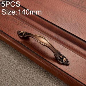 5 PCS 6566-96 Zinc Alloy European Classic Style Cabinet Handle (Coffee)