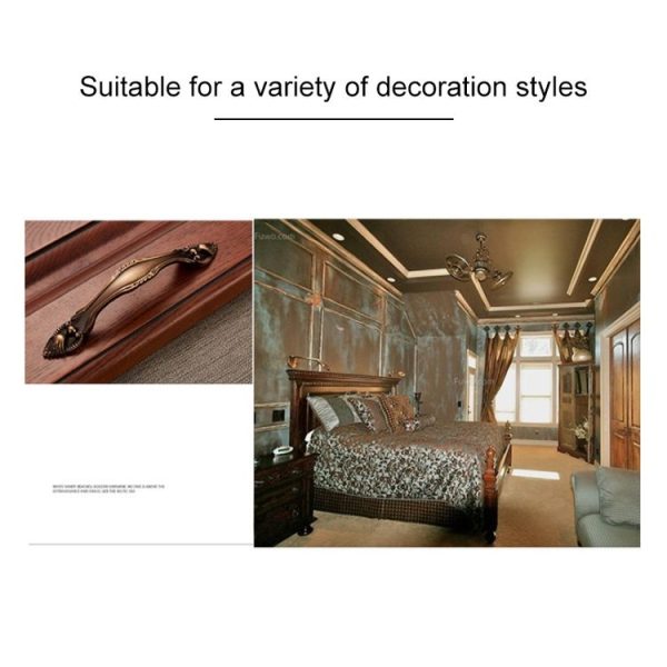 5 PCS 6566-96 Zinc Alloy European Classic Style Cabinet Handle (Coffee) - Image 5