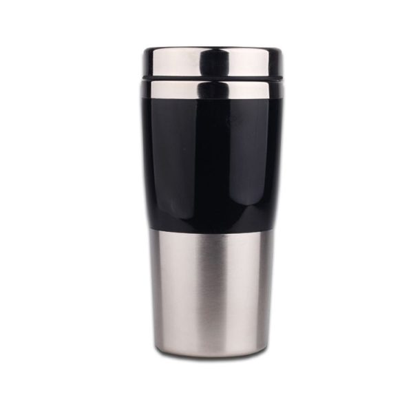 430ml Double Insulated Stainless Steel Mug In-Car Using Business Water Bottle (Black)