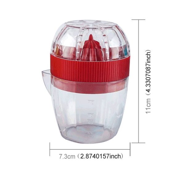 Multi-function Manual Mini Lemon Juicer with a Graduation Cup Juicer (Random Color Delivery) - Image 4