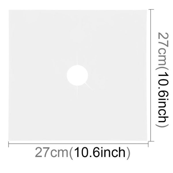 Gas Furnace Surface Ultra-thin Fibre Material Stovetop Protective Cleaning Pad, Size: 27*27cm, 0.12mm (Silver) - Image 2