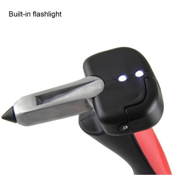 Car Cane Handle Portable Mobility Aid Flashlight Belt Cutter Glass Breaker Emergency Escape Tools - Image 3