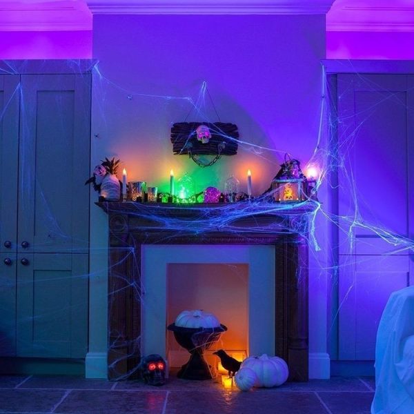 Halloween Props Cotton Yarn Spider Webs, Random Color Delivery - Image 10