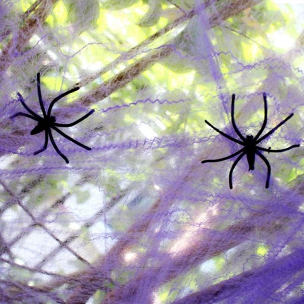 Halloween Props Cotton Yarn Spider Webs, Random Color Delivery - Image 11