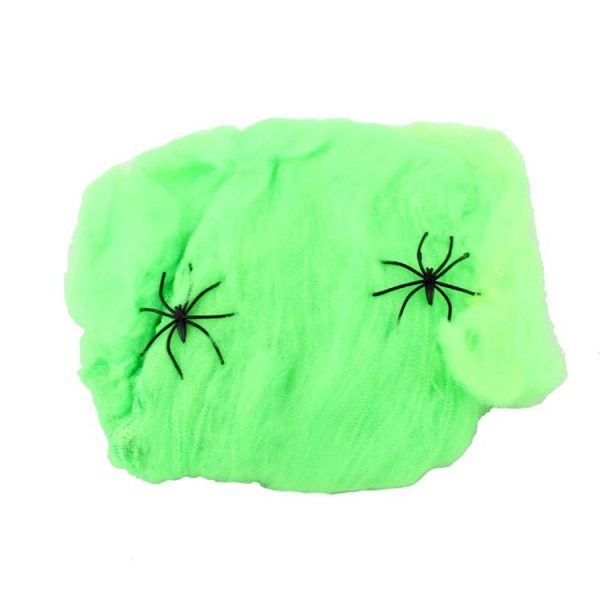 Halloween Props Cotton Yarn Spider Webs, Random Color Delivery - Image 3