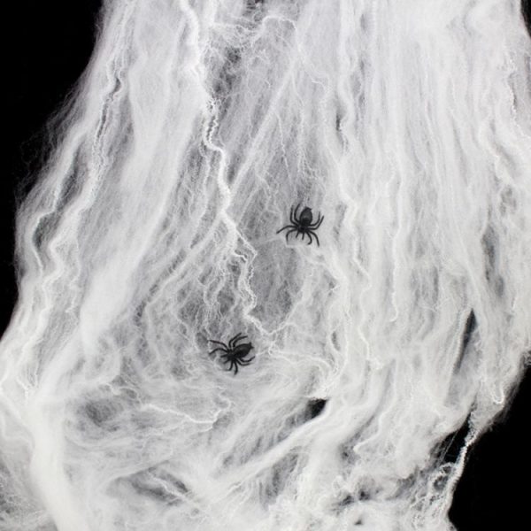 Halloween Props Cotton Yarn Spider Webs, Random Color Delivery - Image 4