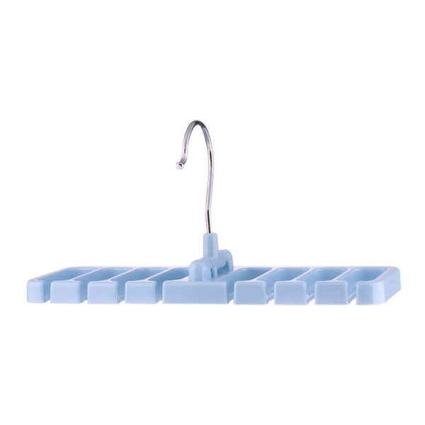 2pcs Multi-function Tie Rack Belt Scarf Hanger Holder Closet (Blue) - Image 2