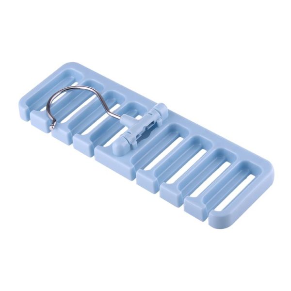 2pcs Multi-function Tie Rack Belt Scarf Hanger Holder Closet (Blue) - Image 3