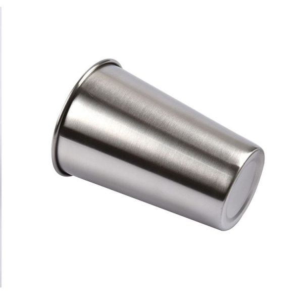 320ml Single Wall Electropolished Stainless Steel Brief Wine Cup (Silver) - Image 3