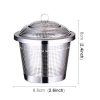 Stainless Steel Locking Spice Tea Strainer Mesh Infuser Tea Ball Filter, Middle Size: 6.5 x 6cm - Image 2