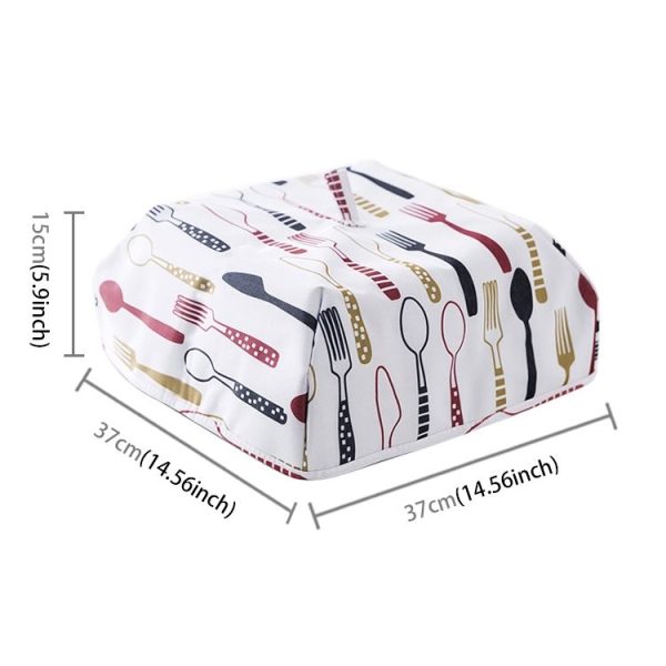Foldable Thickened Aluminum Foil Food Heat Preservation Cover, Size: L (37 x 37 x 15cm) (Red) - Image 3