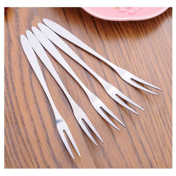 10 PCS Stainless Steel Fruit Fork Creative Environmental Small Fruit Prong - Image 4