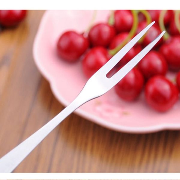 10 PCS Stainless Steel Fruit Fork Creative Environmental Small Fruit Prong - Image 5
