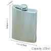 225mL (8oz) Outdoor Sports Handy Home Travel Wild Stainless Steel Portable Hip Flask (with Small Funnel) (Silver 225mL (8oz)) - Image 4