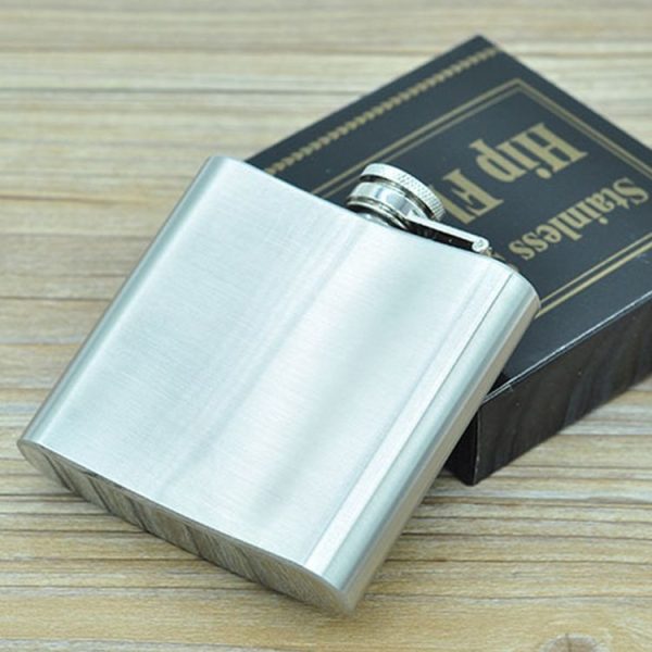 140mL (5oz) Outdoor Sports Handy Home Travel Wild Stainless Steel Portable Hip Flask (with Small Funnel) (Silver 140mL (5oz)) - Image 2