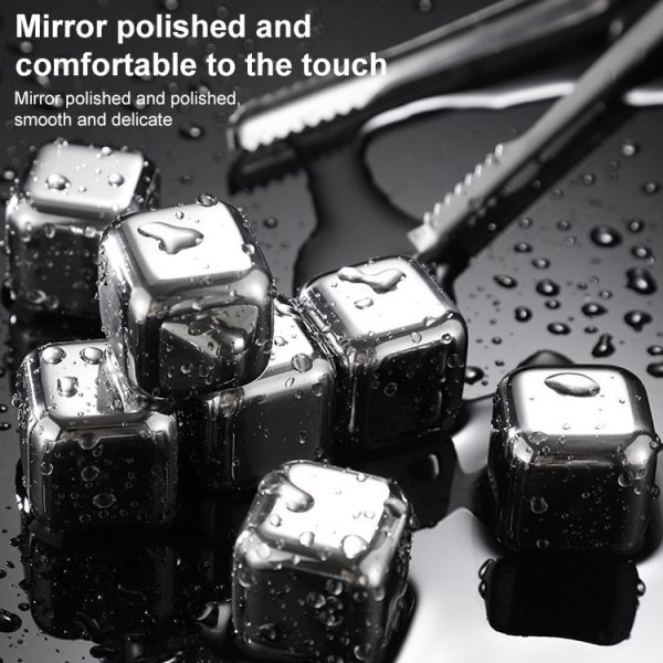 Stainless Steel Chilling Reusable Ice Cubes for Whiskey, Vodka, Liqueurs - Image 5