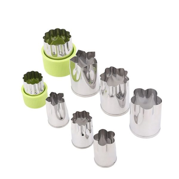 8 in 1 Stainless Steel Fruits Vegetables Cutting Embossed Dies Butterfly Patch Embossed Printing Creative Cut Tools - Image 2