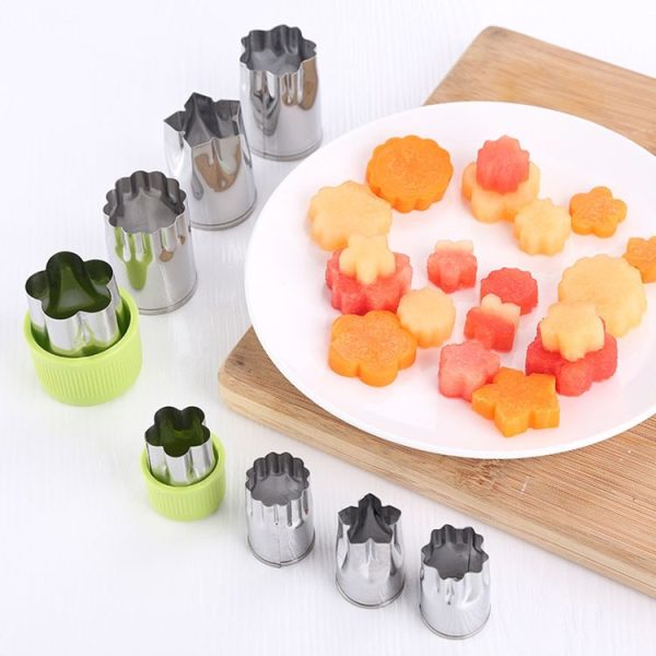 8 in 1 Stainless Steel Fruits Vegetables Cutting Embossed Dies Butterfly Patch Embossed Printing Creative Cut Tools - Image 4