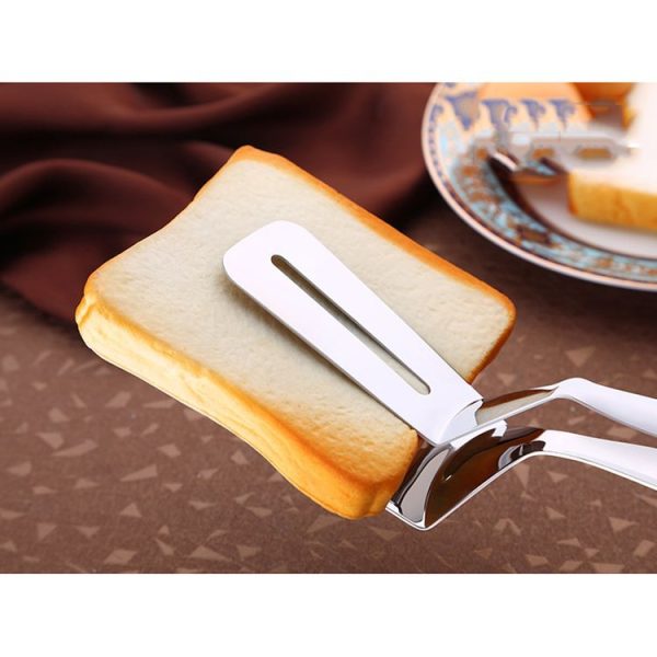 Stainless Steel Barbecue Steak Clip Tongs BBQ Roasting Shovels Leak Steak Shovel Spatula Food Clamp Bread Clips - Image 8