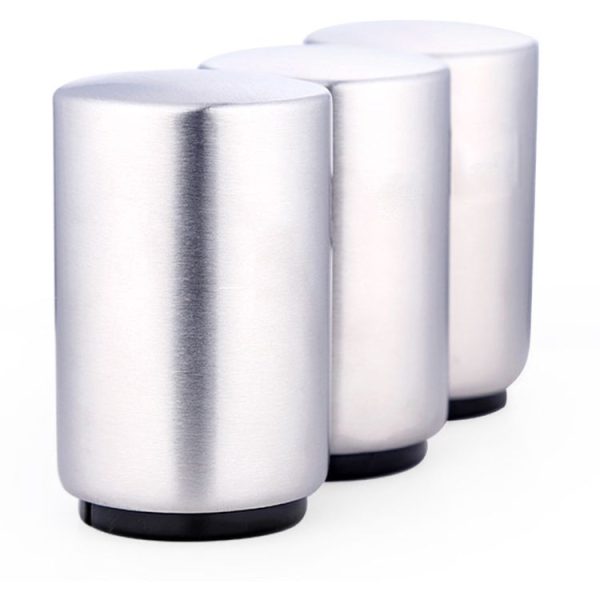 Magnetic Automatic Beer Bottle Cap Opener Stainless Steel Push Down Beer Opener Kitchen Gadgets, Size: 8.5 x 5.2cm - Image 3