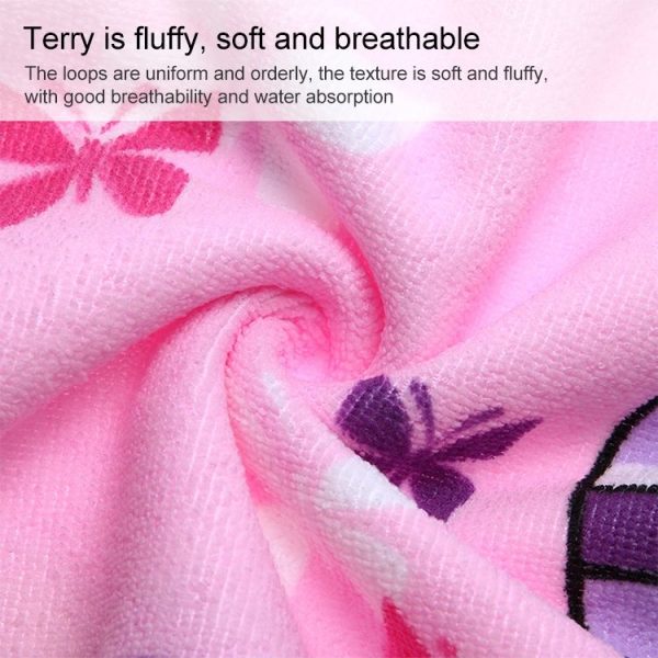 Children Beach Towel Hooded Cloak Kids Boy Girl Baby Bath Towel Absorbent Bathrobe Swim Clothes, Size: 60 x 120cm, Suitable for Height 1.2m or Less - Image 3