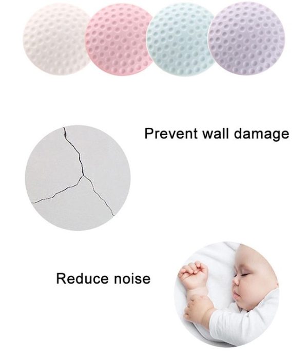 10 PCS Rubber Door Handle Mute Wall Pad Anti-collision Pad, Random Color Delivery, Size: 5 * 1cm - Image 9