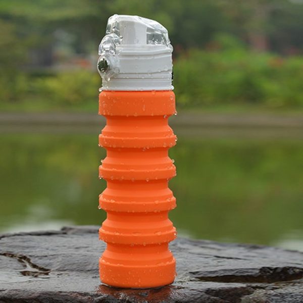 500mL Outdoor Travel Silicone Foldable Kettle Telescopic Cup Sports Drinking Bottle - Image 2