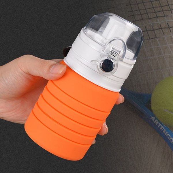 500mL Outdoor Travel Silicone Foldable Kettle Telescopic Cup Sports Drinking Bottle - Image 3