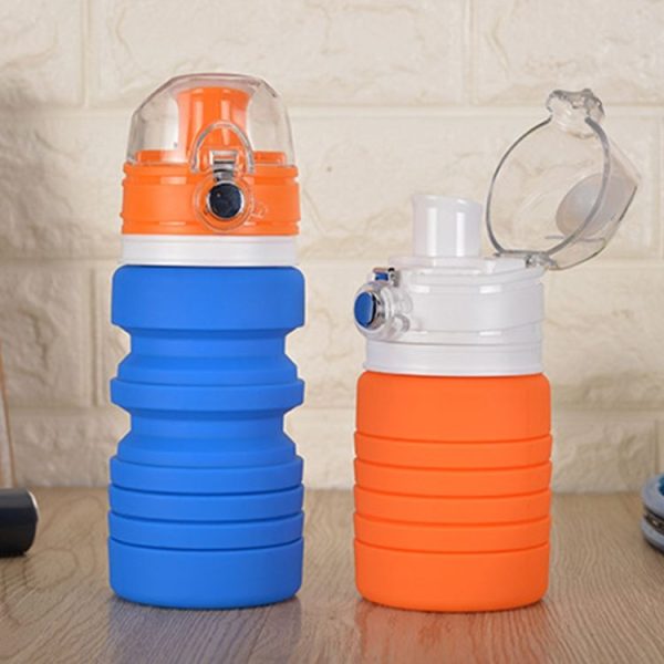 500mL Outdoor Travel Silicone Foldable Kettle Telescopic Cup Sports Drinking Bottle - Image 7