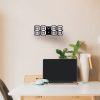 Multi-Function Large 3D LED Digital Wall Alarm Clock with Snooze Function, 12 / 24 Hours Display for Home, Kitchen, Office, DC 5V, CE Certificated (White) - Image 8