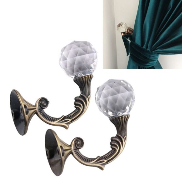 Retro Water Wafer Head Barb Curtain Decorative Wall Hook (Bronze)