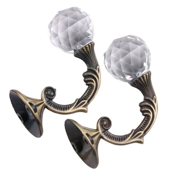 Retro Water Wafer Head Barb Curtain Decorative Wall Hook (Bronze) - Image 3