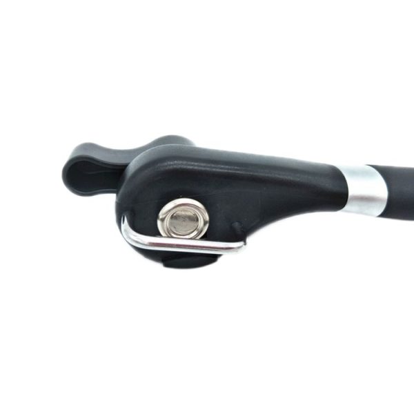 Single Handle Professional Ergonomic Manual Side Cut Can Opener Bottle Opener (Black) - Image 4