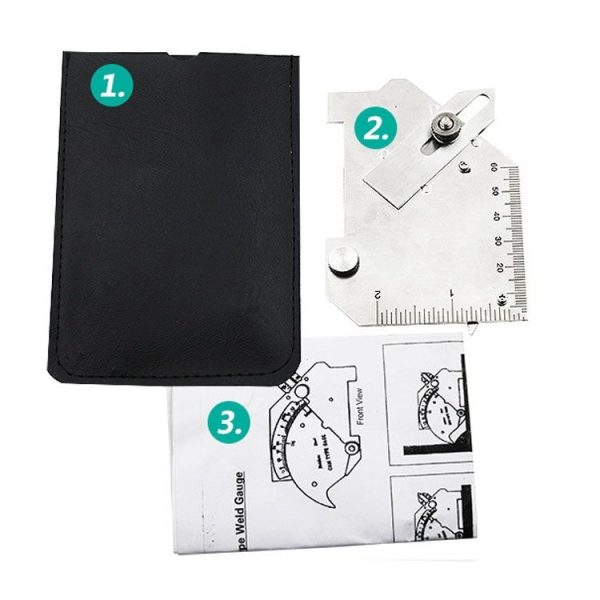 MG-8 Cam-type Stainless Steel Fillet Weld Gauge Multi-function Welding Inspection Ruler - Image 6
